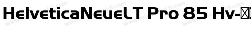 HelveticaNeueLT Pro 85 Hv字体转换
